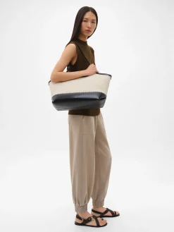 Melka Raffia Oversized Tote Bag - Chalk Raffia