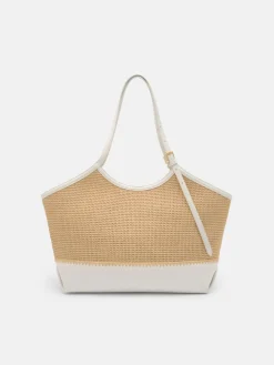 Melka Raffia Oversized Tote Bag - Natural Raffia