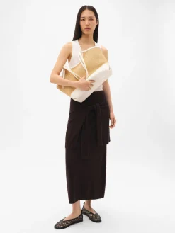 Melka Raffia Oversized Tote Bag - Natural Raffia