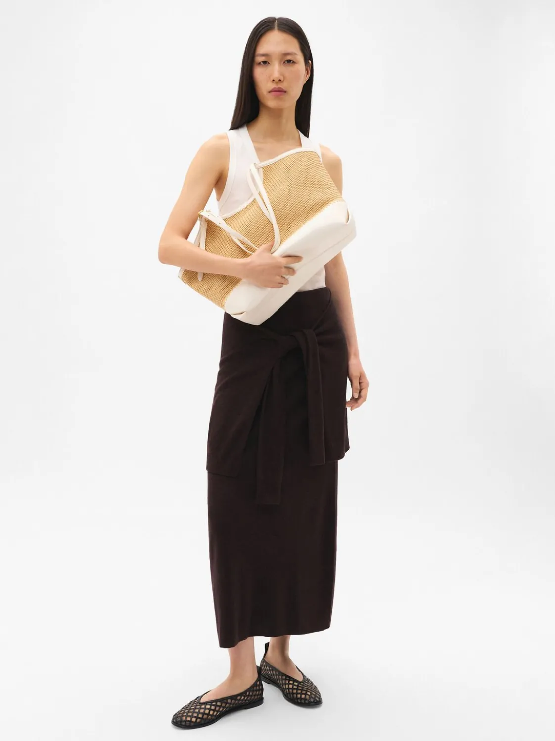 Melka Raffia Oversized Tote Bag - Natural Raffia