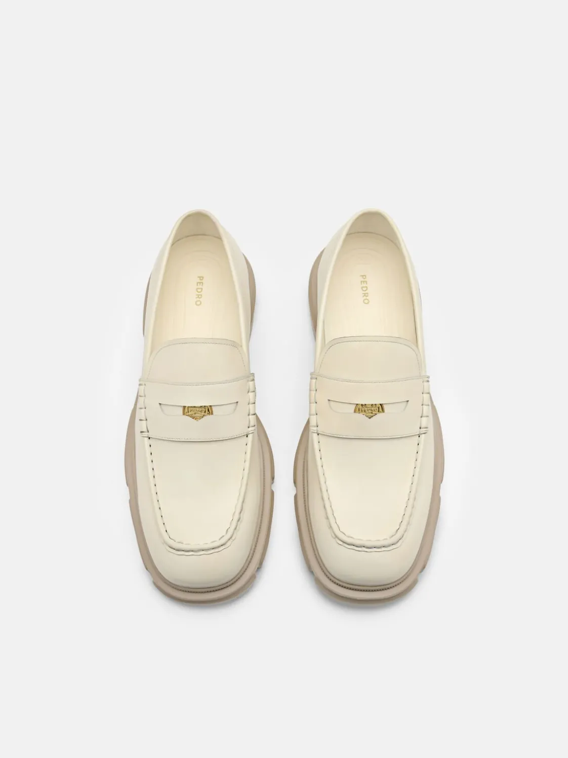 Men's Ellis Leather Loafers - Chalk