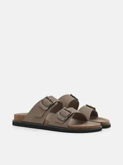 Men's Helix Slide Sandals - Dark Taupe