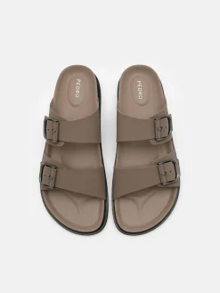 Men's Helix Slide Sandals - Dark Taupe