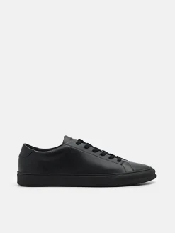 Men's Ridge Leather Sneakers - Black