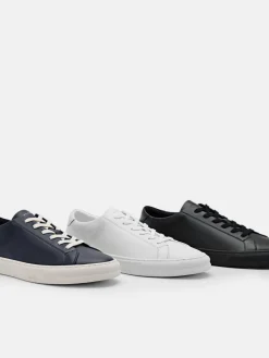 Men's Ridge Leather Sneakers - Black