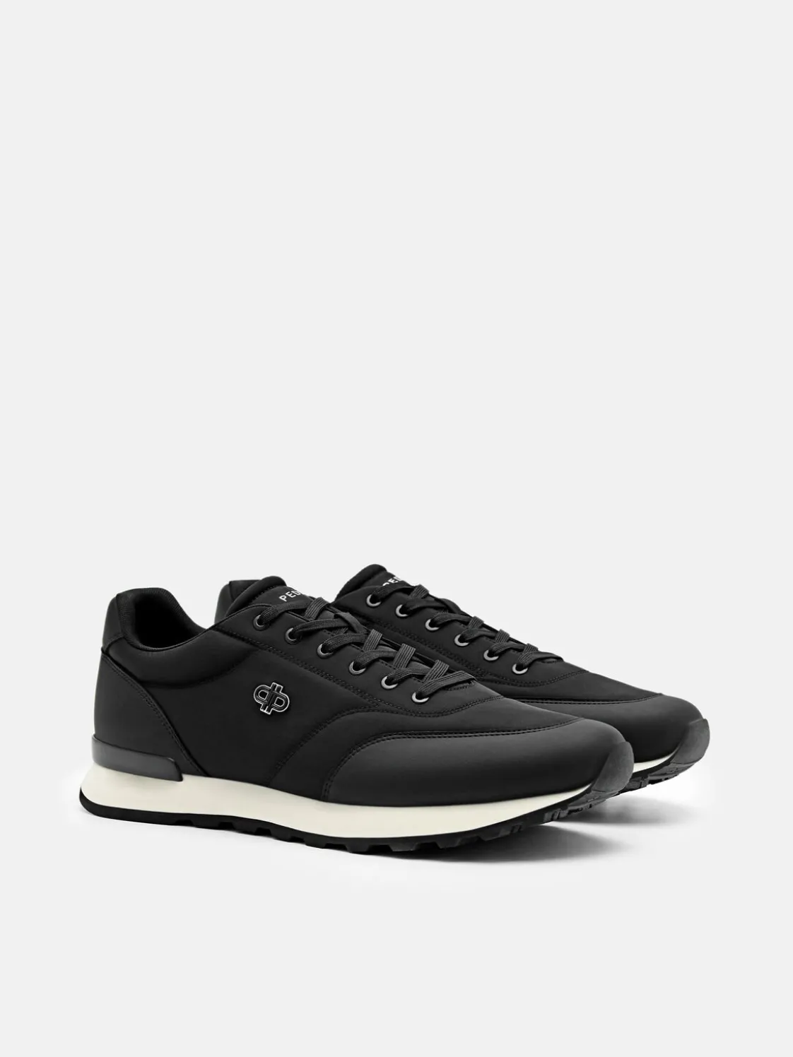 Men's Track Nylon Sneakers - Black