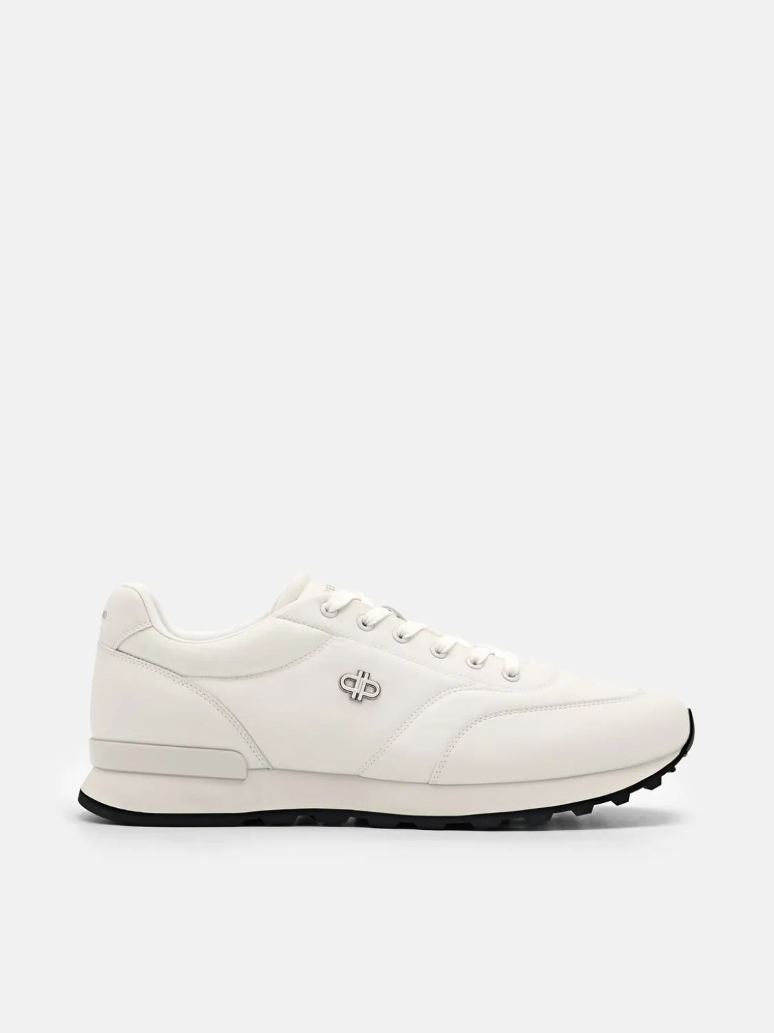 Men's Track Nylon Sneakers - White
