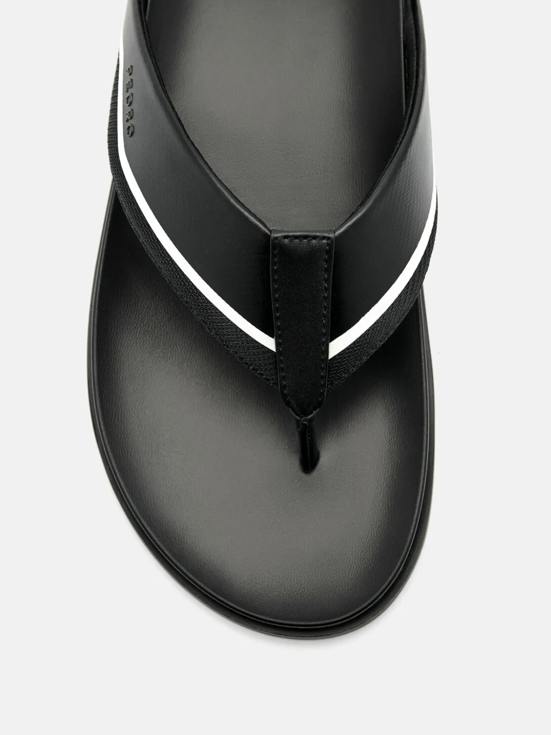 Mesh Thong Sandals - Black