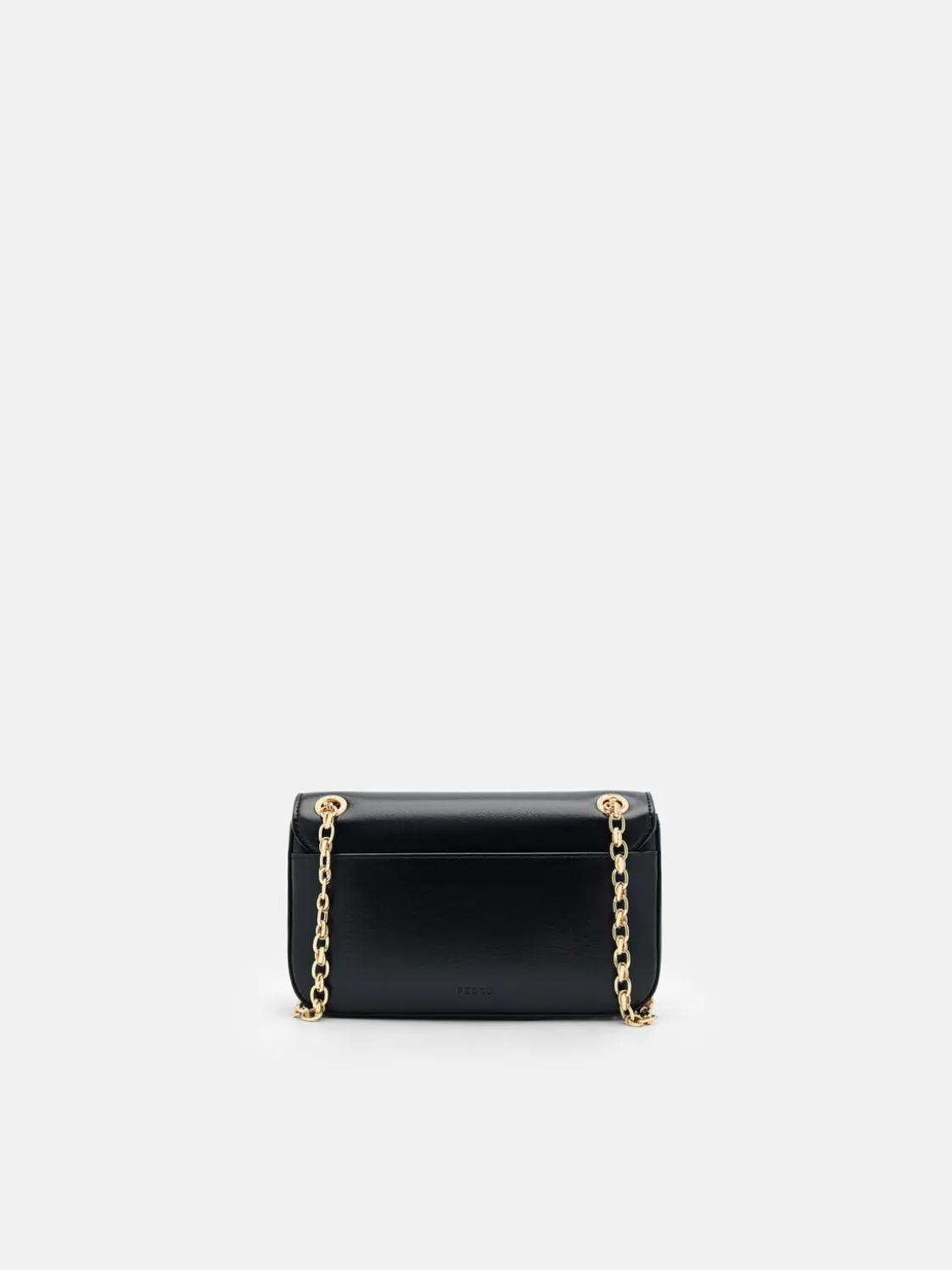 Mini Chainlink Shoulder Bag - Black