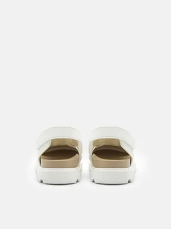 Neoprene Backstrap Sandals - Chalk