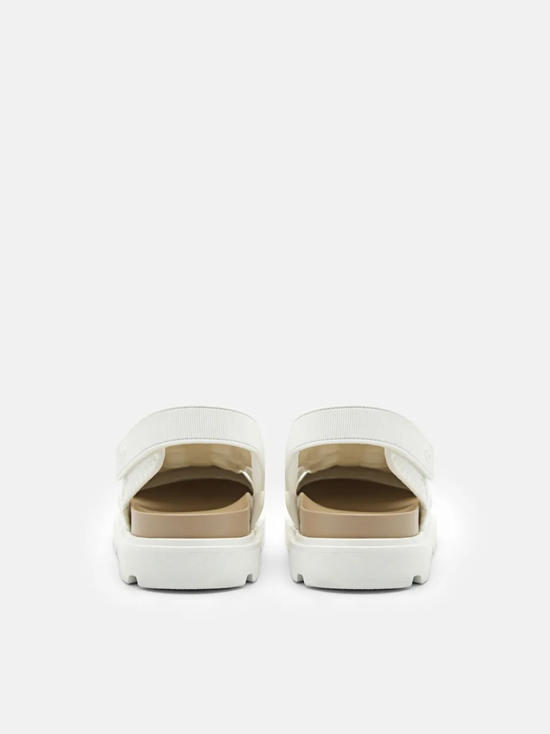 Neoprene Backstrap Sandals - Chalk