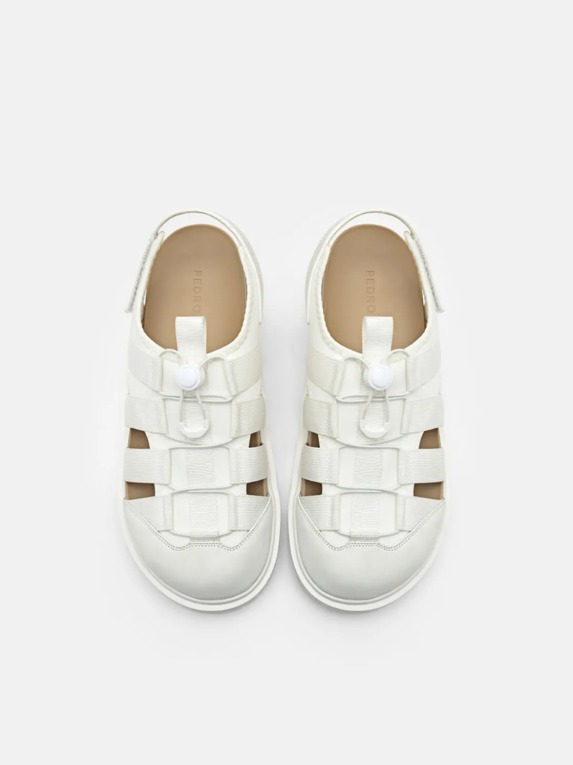 Neoprene Backstrap Sandals - Chalk