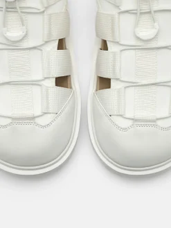 Neoprene Backstrap Sandals - Chalk