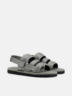 Nylon Backstrap Sandals - Grey