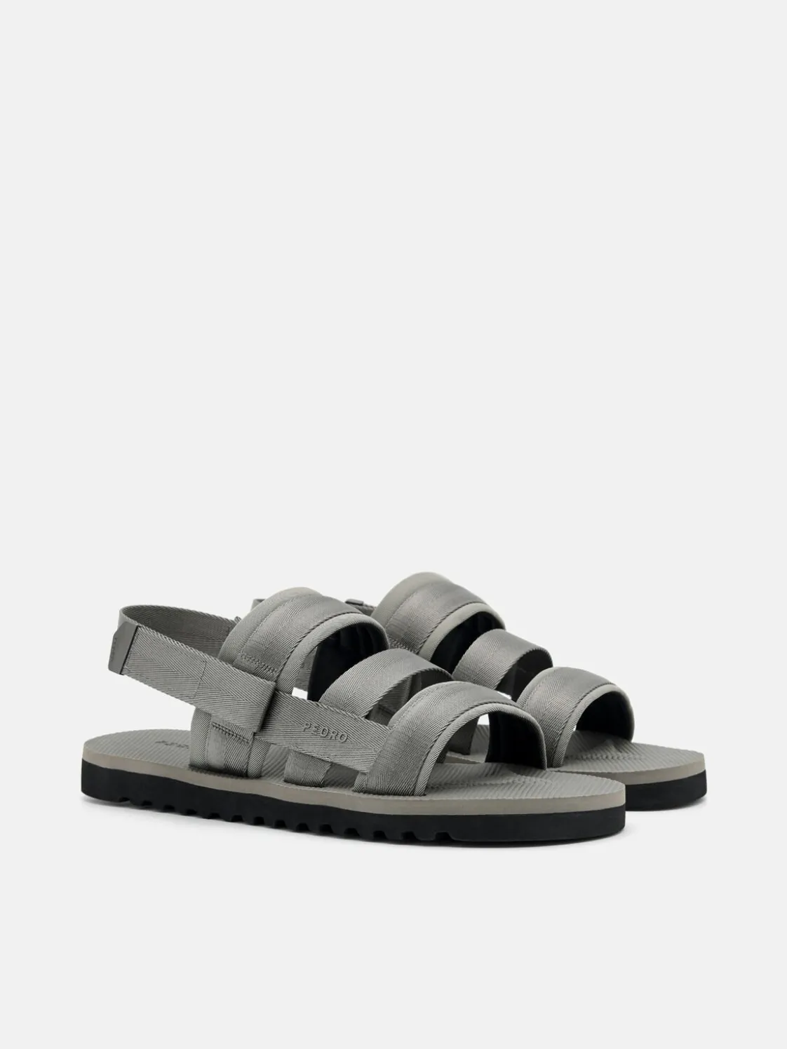 Nylon Backstrap Sandals - Grey