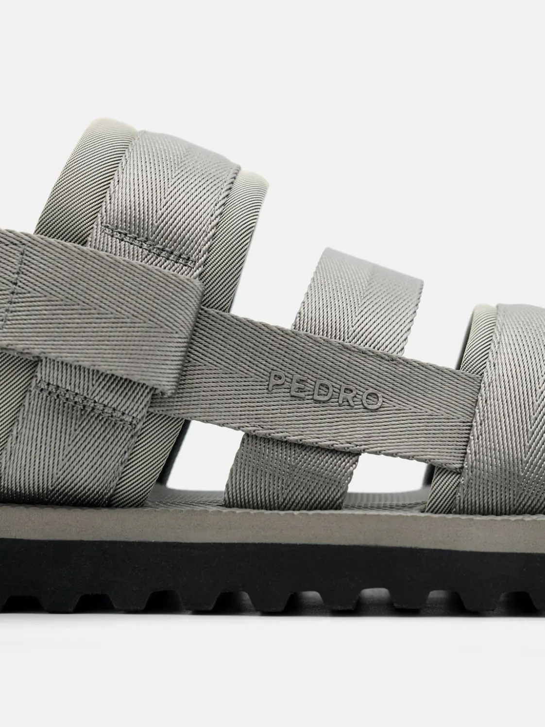 Nylon Backstrap Sandals - Grey
