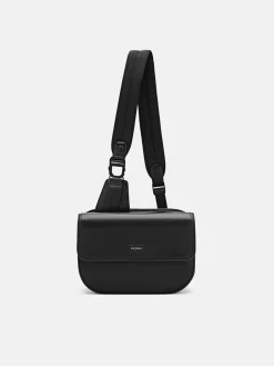Nylon Crossbody Pouch - Black