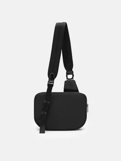 Nylon Crossbody Pouch - Black