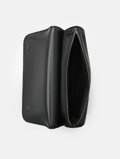 Nylon Crossbody Pouch - Black