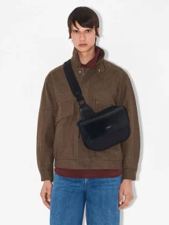 Nylon Crossbody Pouch - Black