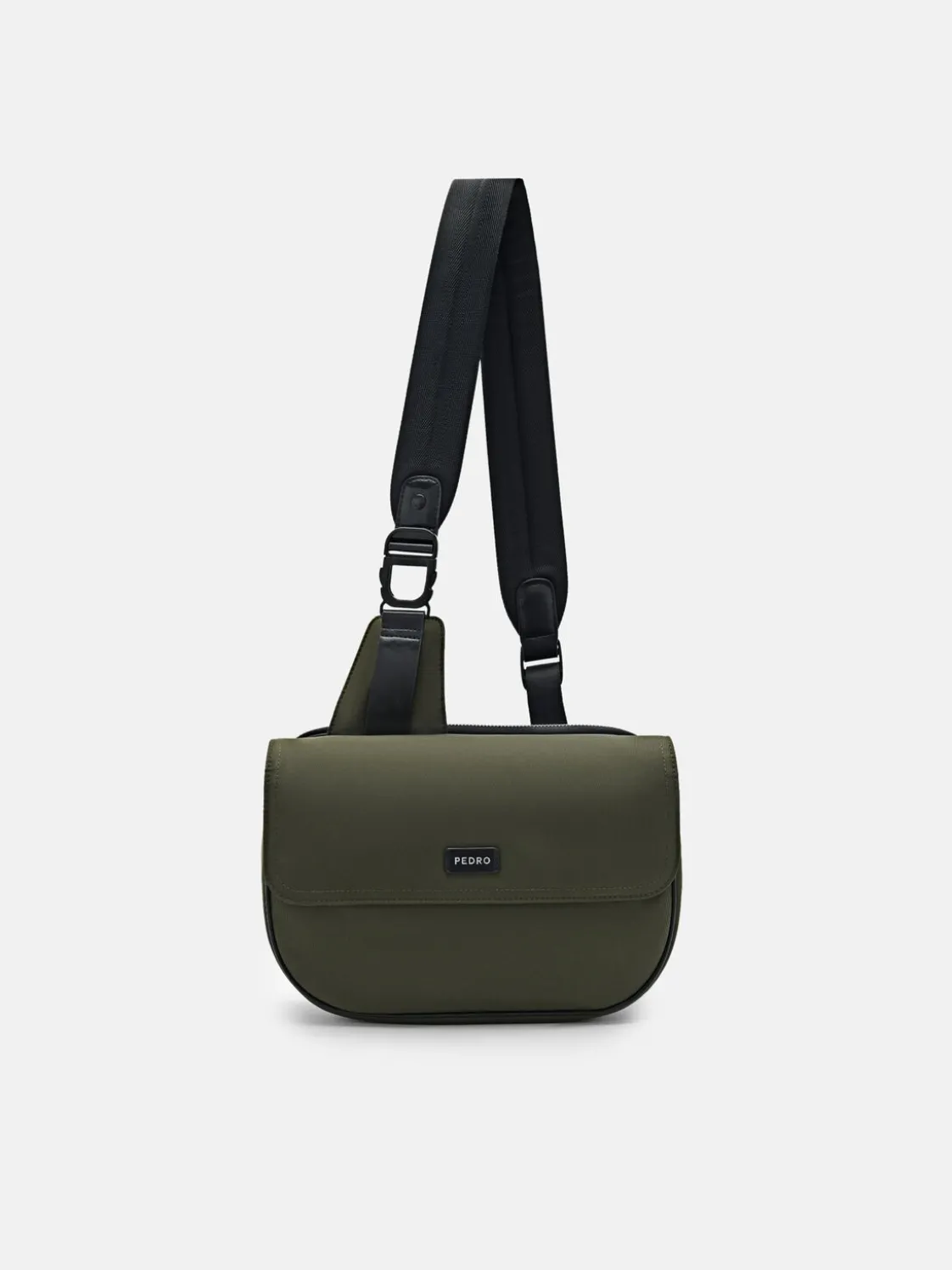 Nylon Crossbody Pouch - Military Green