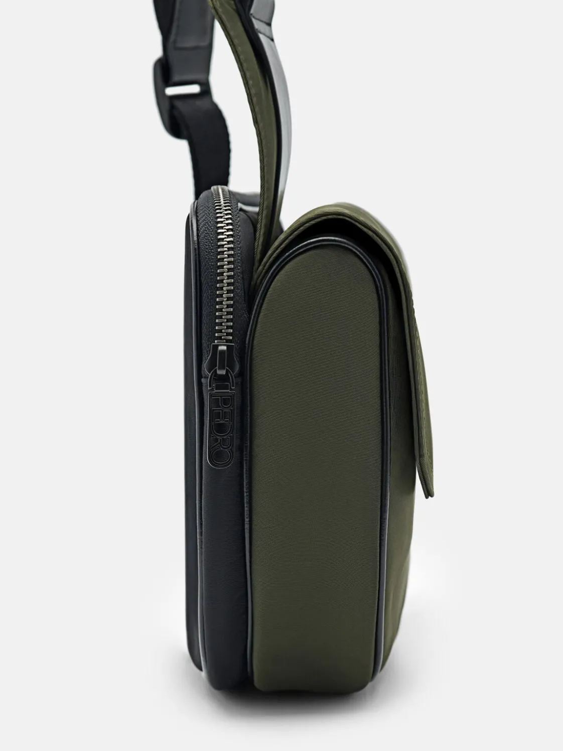 Nylon Crossbody Pouch - Military Green