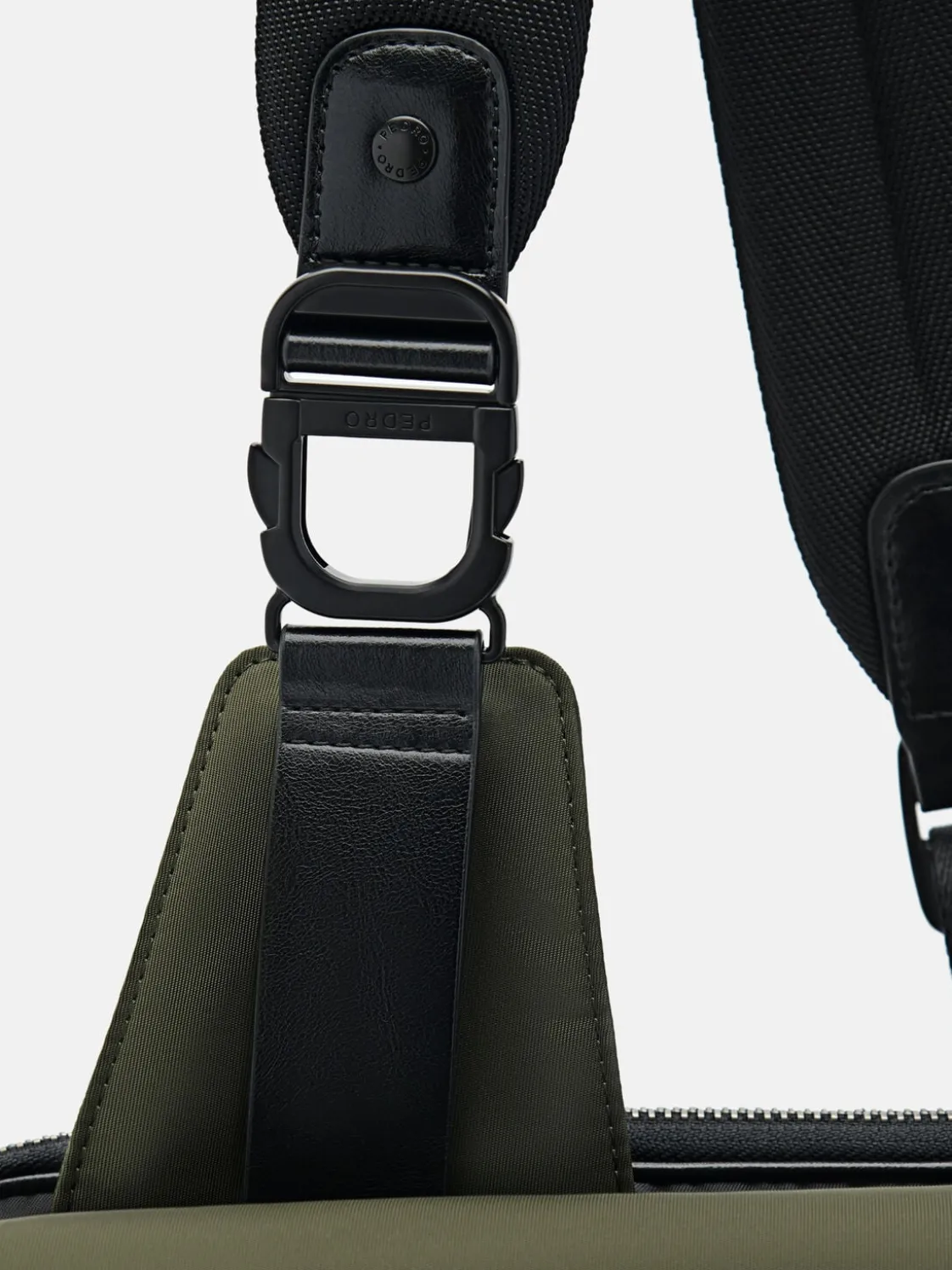 Nylon Crossbody Pouch - Military Green
