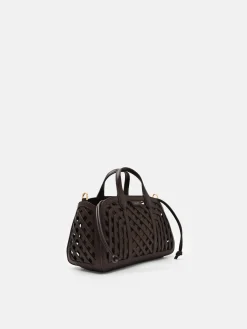 Orion Woven Tote Bag - Dark Brown