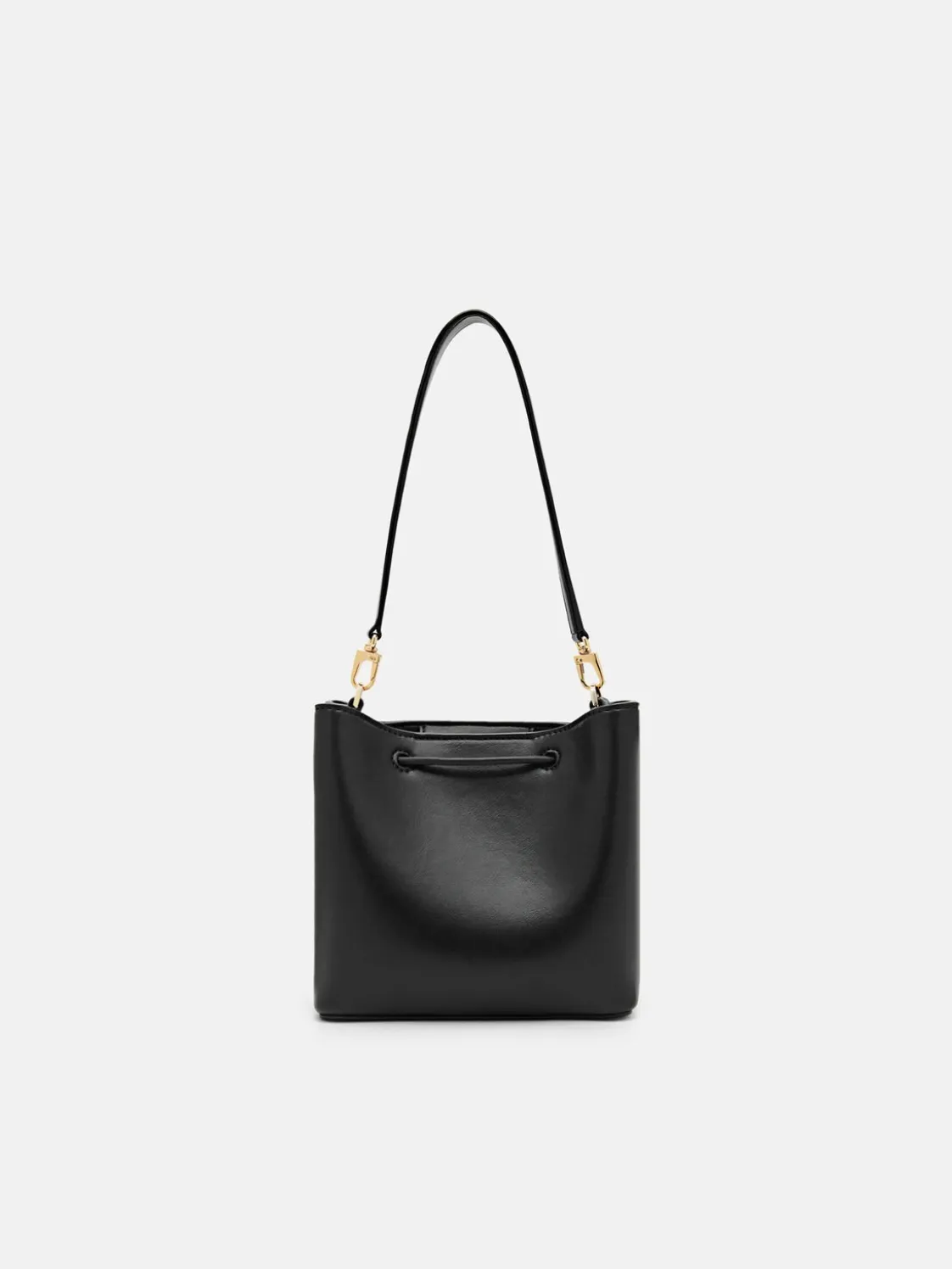 Panelled Bucket Bag - Black