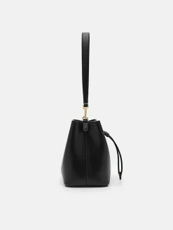 Panelled Bucket Bag - Black