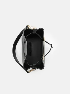 Panelled Bucket Bag - Black