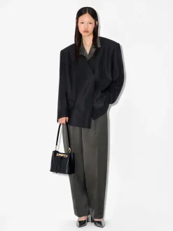 Panelled Bucket Bag - Black