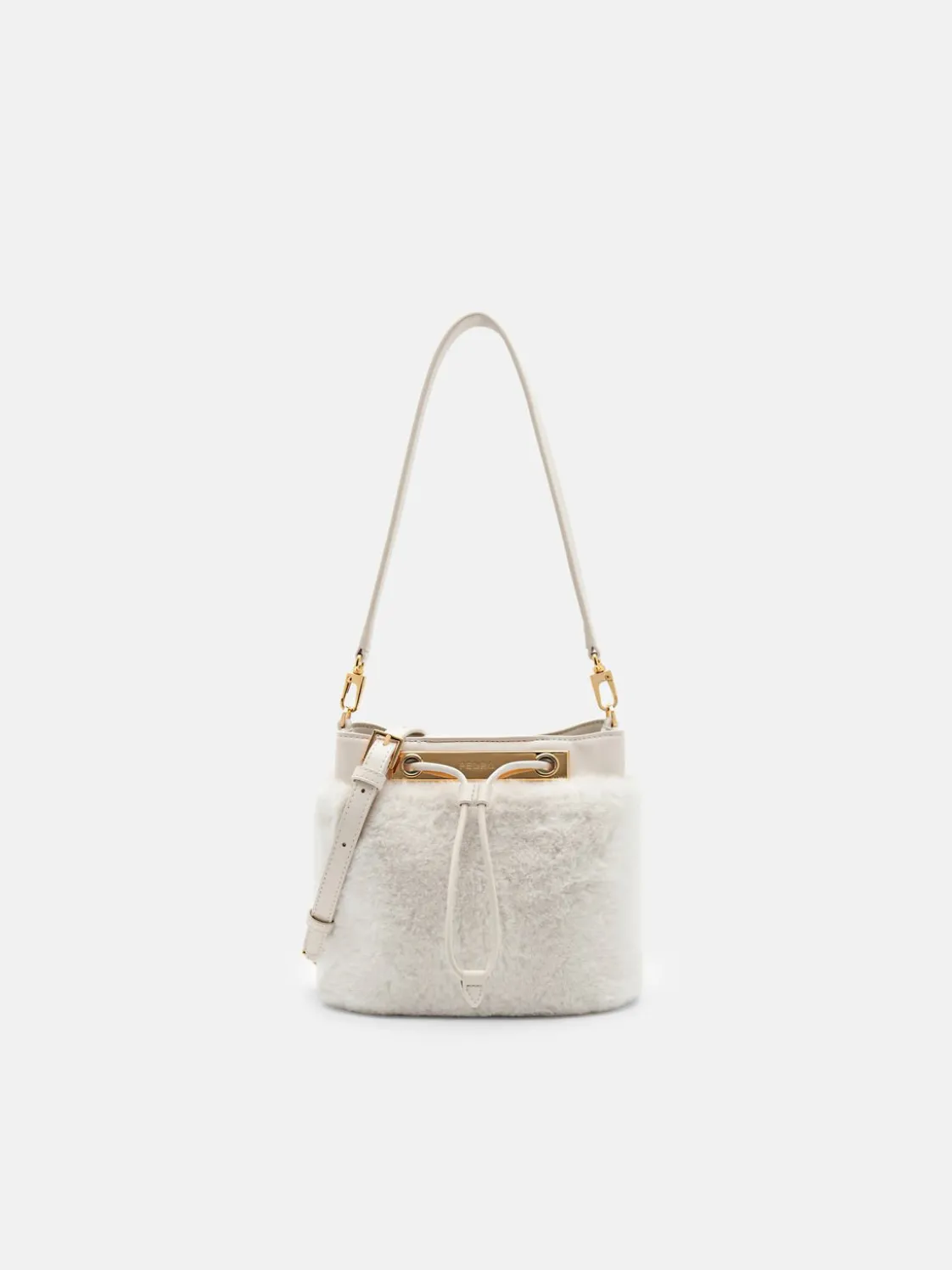 Panelled Bucket Bag - Chalk