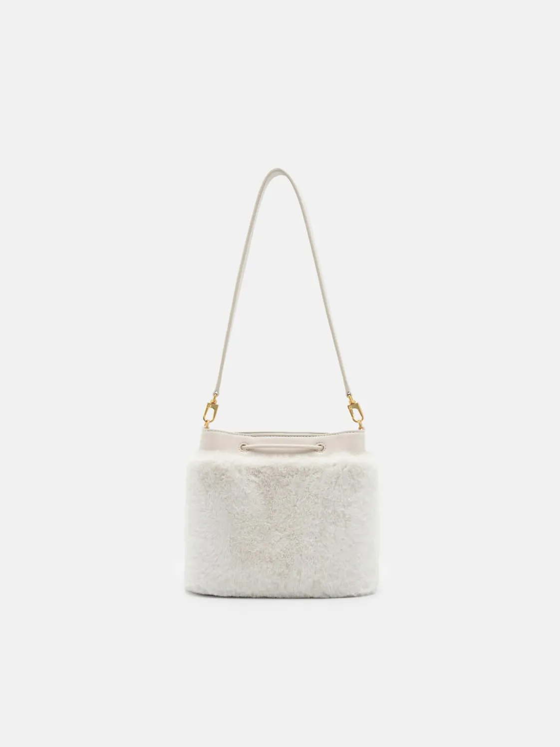 Panelled Bucket Bag - Chalk