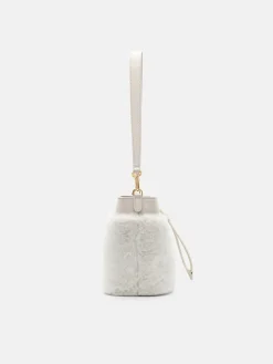 Panelled Bucket Bag - Chalk