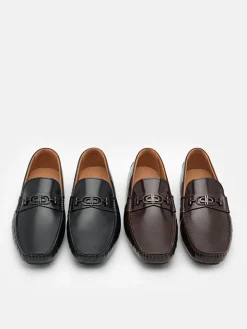PEDRO Icon Leather Driving Shoes - Mahogany