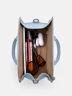 PEDRO Studio Ava Leather Bowling Bag - Slate Blue