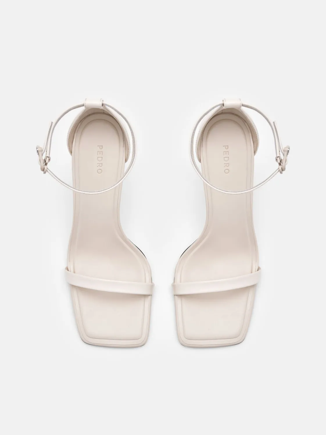 PEDRO Studio Donna Leather Heels - Chalk
