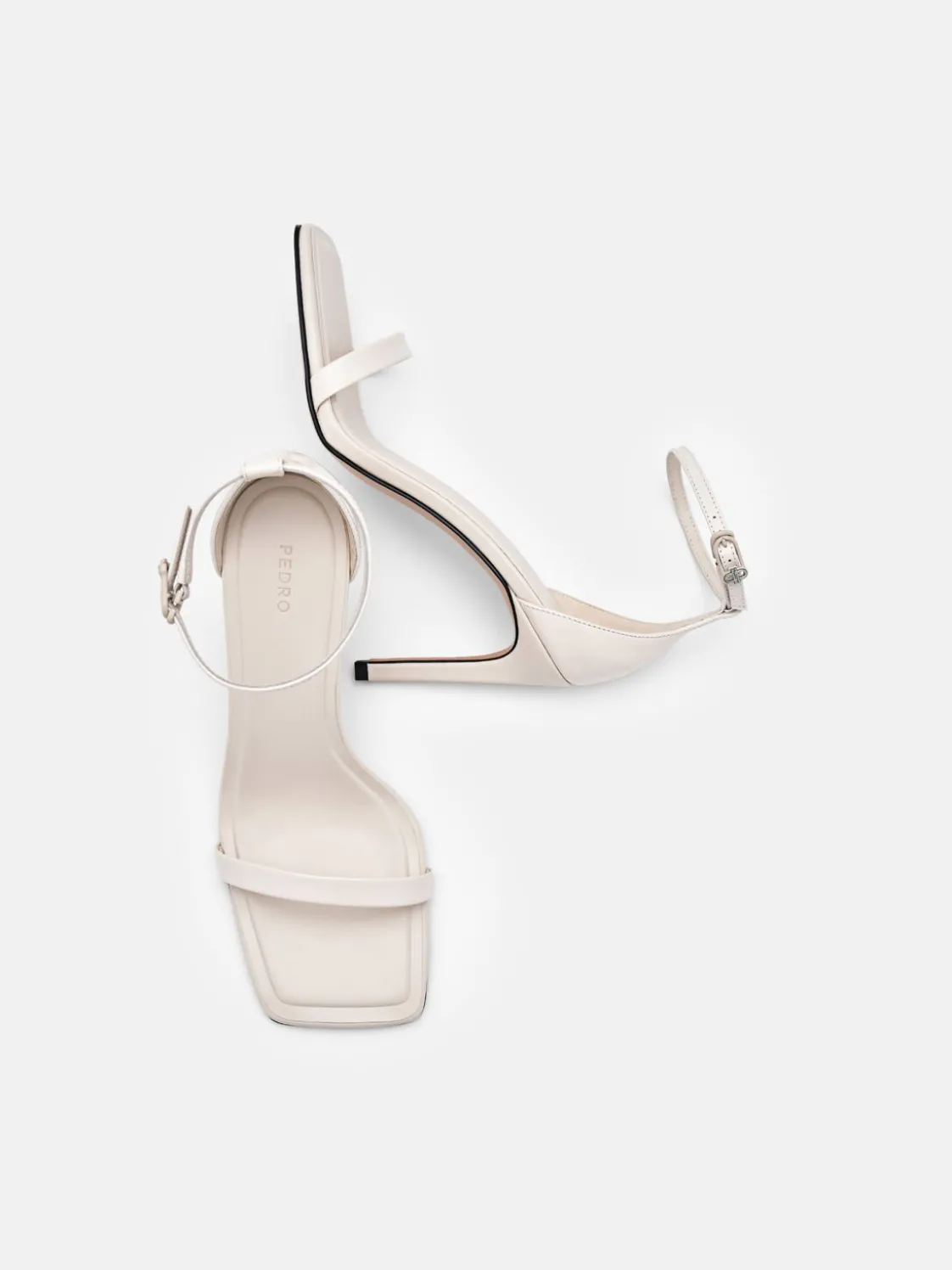 PEDRO Studio Donna Leather Heels - Chalk