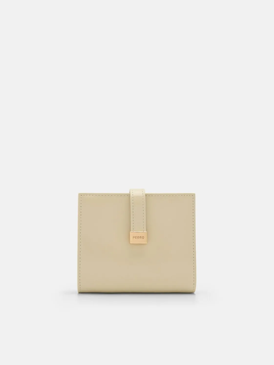 PEDRO Studio Farida Leather Bi-Fold Coin Wallet - Sand