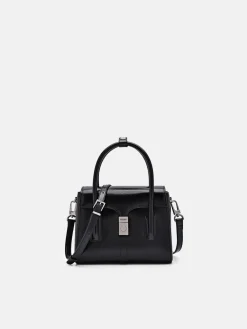 PEDRO Studio Farida Leather Compact Handbag - Black