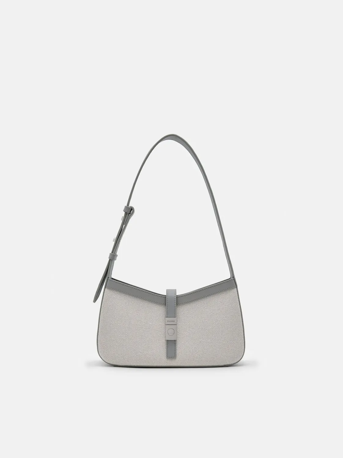 PEDRO Studio Farida Leather Shoulder Bag - Grey
