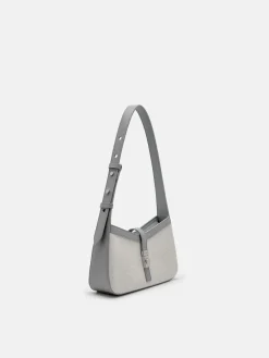 PEDRO Studio Farida Leather Shoulder Bag - Grey