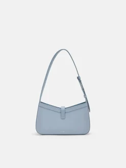 PEDRO Studio Farida Perforated Leather Shoulder Bag - Slate Blue