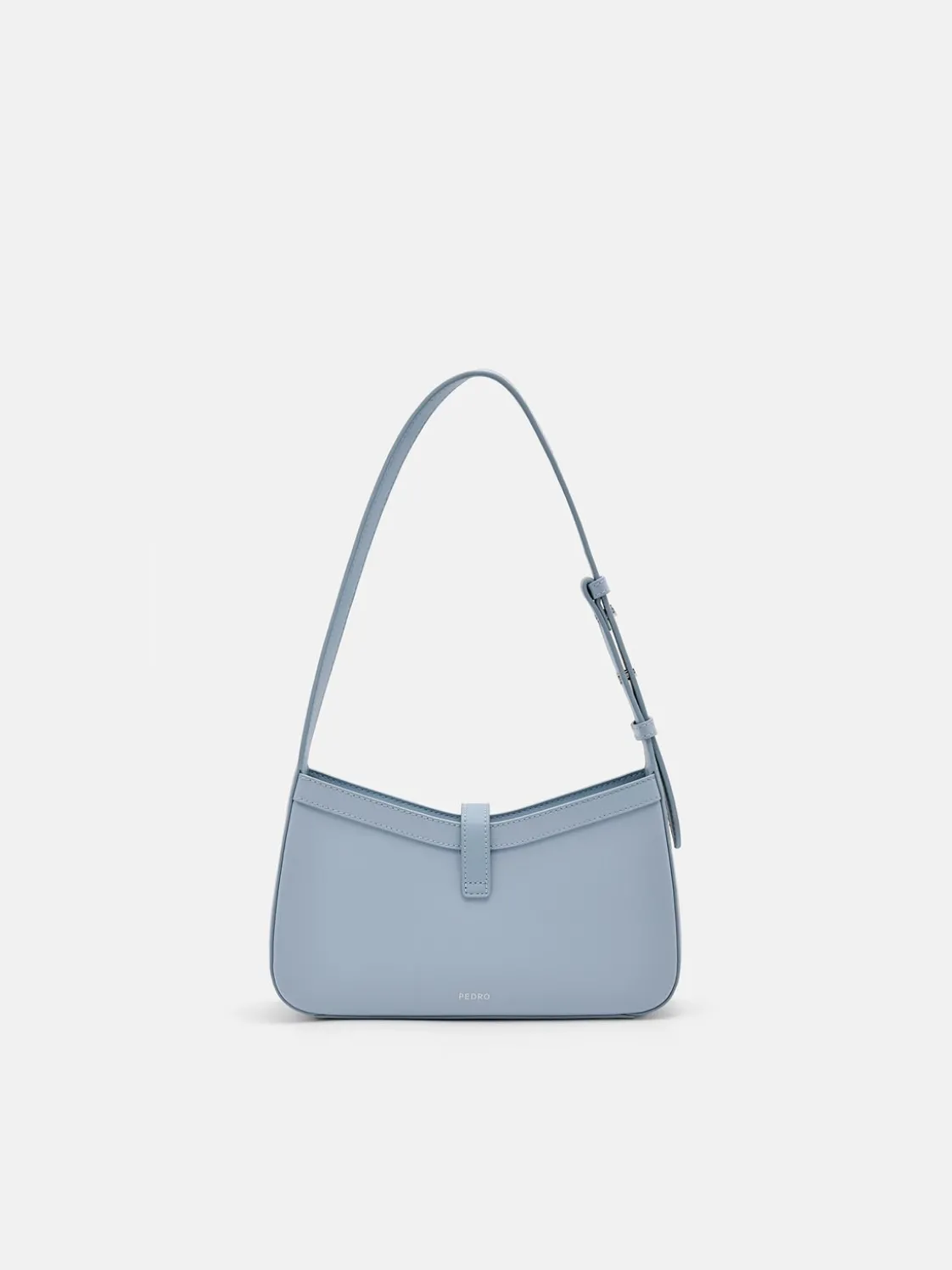 PEDRO Studio Farida Perforated Leather Shoulder Bag - Slate Blue