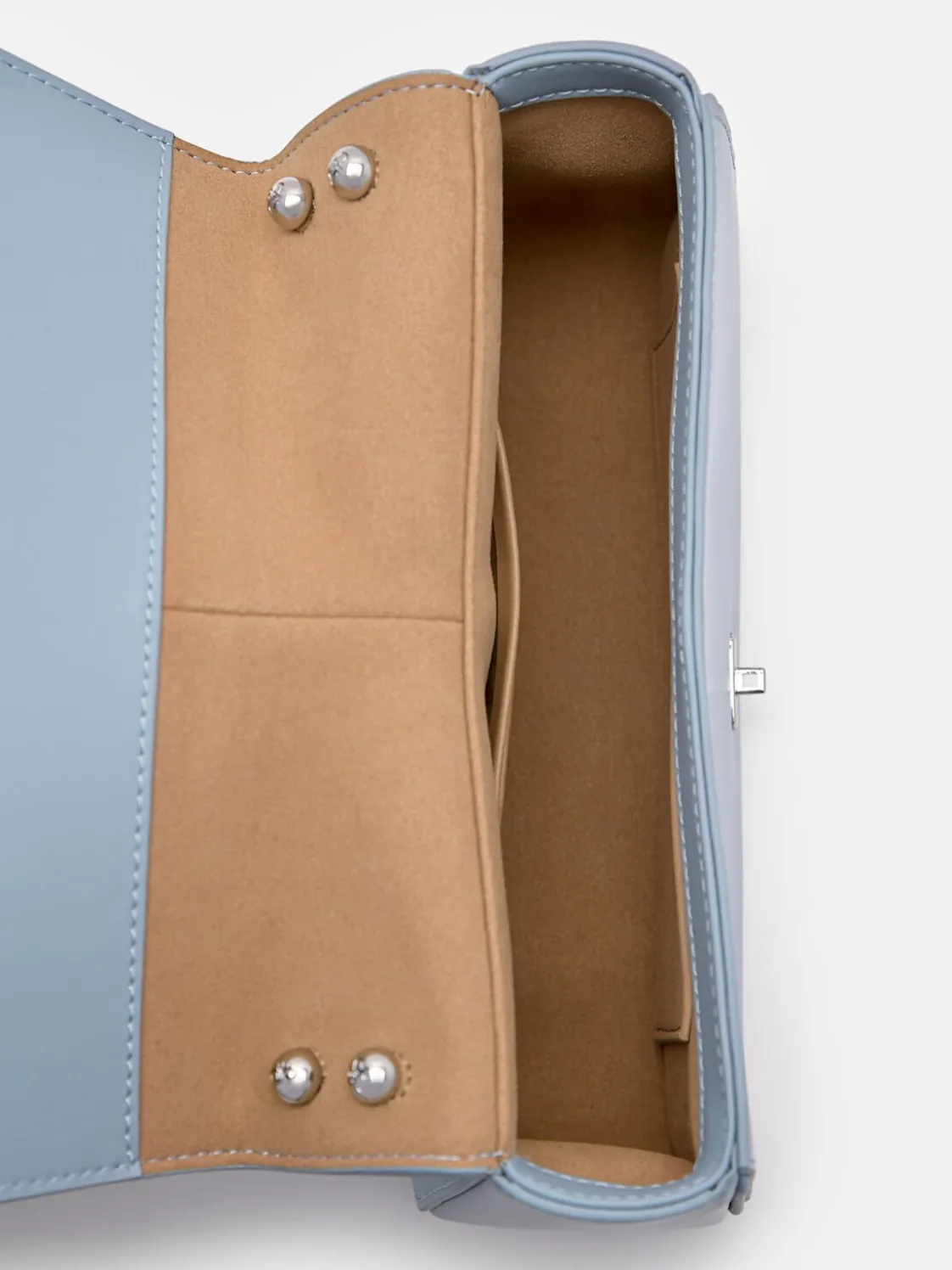 PEDRO Studio Farida Perforated Leather Handbag - Slate Blue
