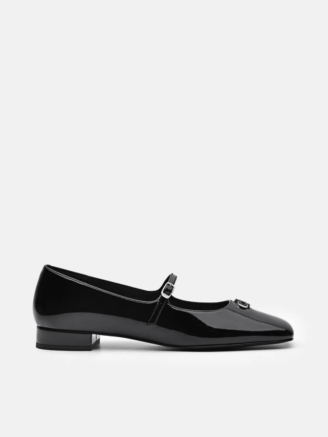 PEDRO Studio Leather Mary Jane Flats - Black