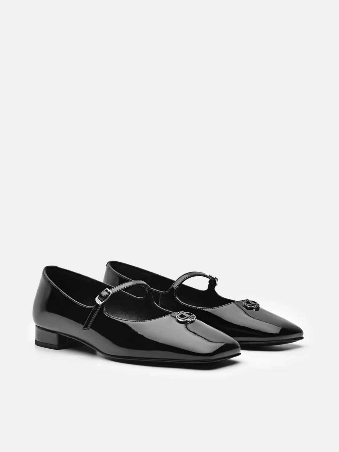PEDRO Studio Leather Mary Jane Flats - Black