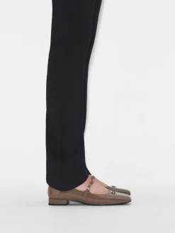 PEDRO Studio Leather Mary Jane Flats - Taupe