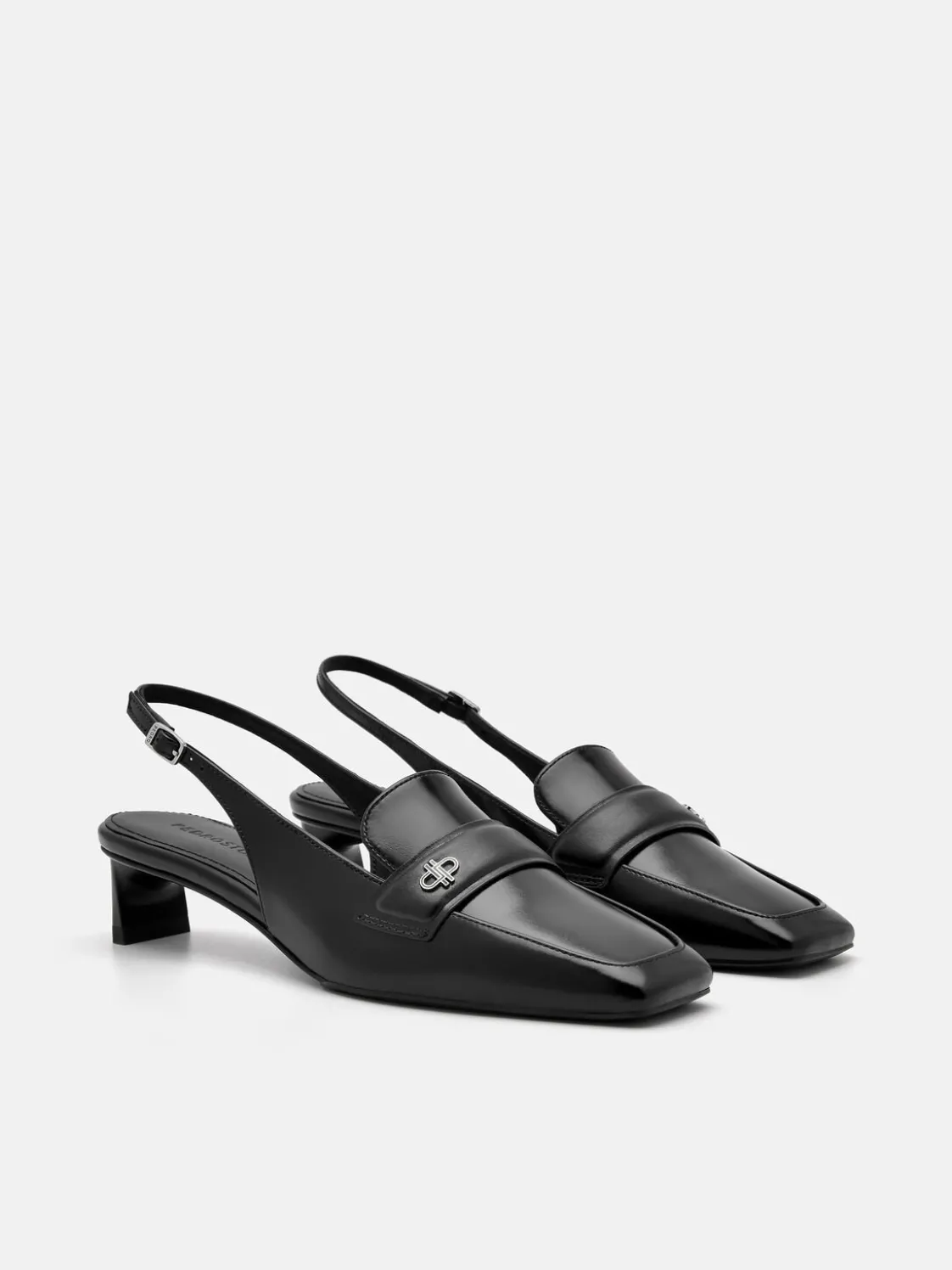 PEDRO Studio Leather Slingback Pumps - Black
